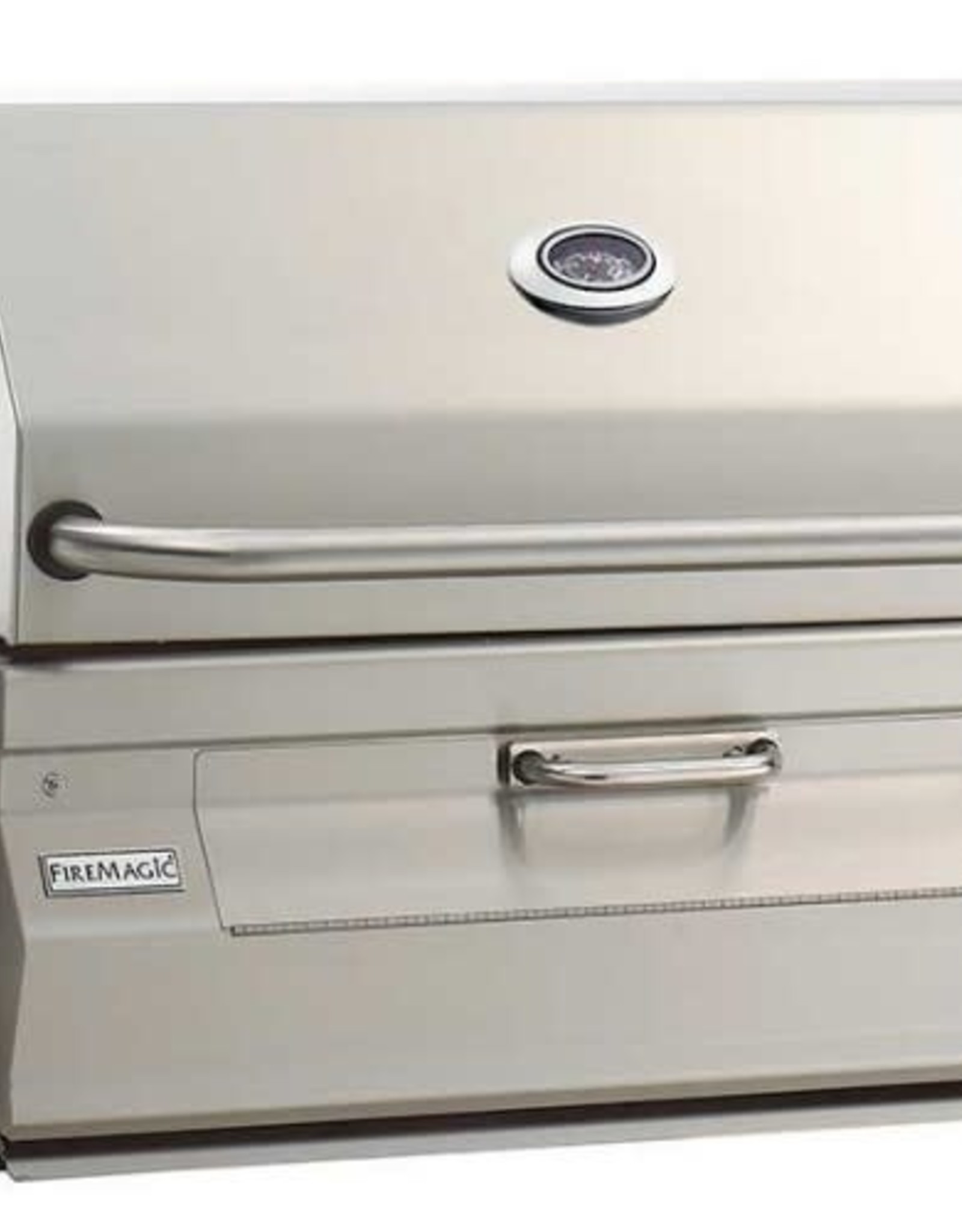 Fire Magic Fire Magic - Legacy Charcoal Slide In Barbecue Grill with Smoker Hood (24 x 18)