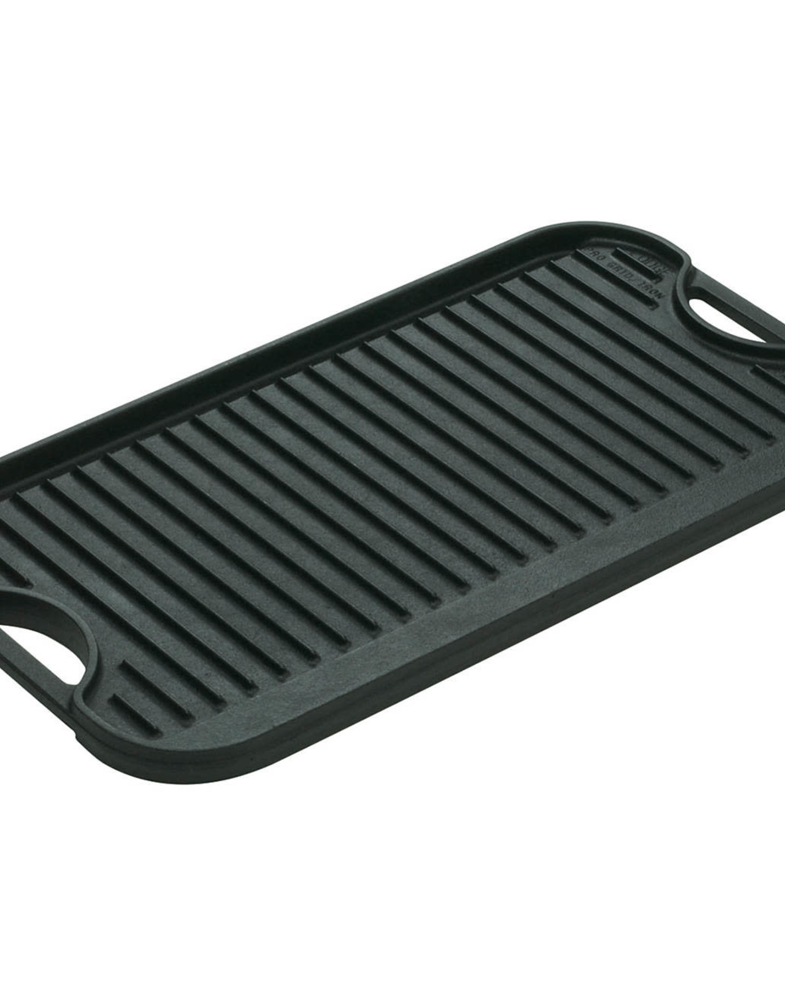 Lodge Logic Cast-Iron Reversible Grill & Griddle, Black