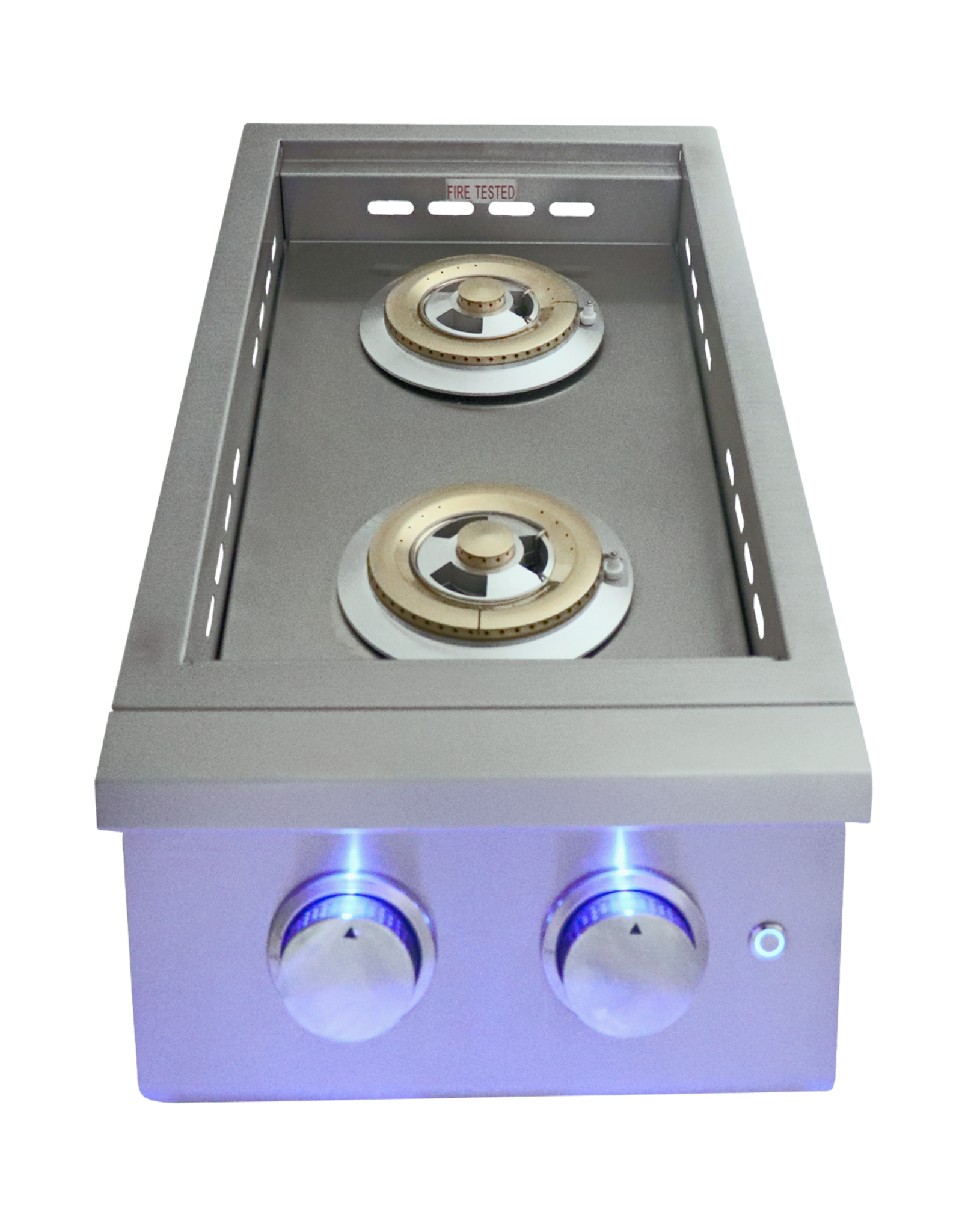 Renaissance Cooking Systems Renaissance Cooking Systems The Premier Series Double Side Burner with LED Lights - RJCSSBL
