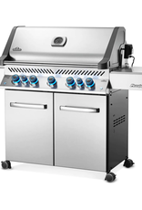 Napoleon Napoleon Prestige 665 Natural Gas Grill with Infrared Rear Burner and Infrared Side Burner and Rotisserie Kit - P665RSIBNSS