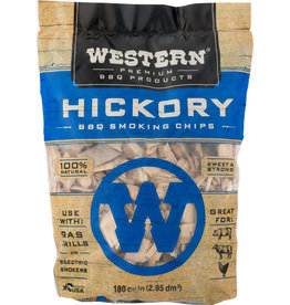 Western Premium BBQ Products Western Premium BBQ Products Hickory BBQ Smoking Chips, 180 Cu in