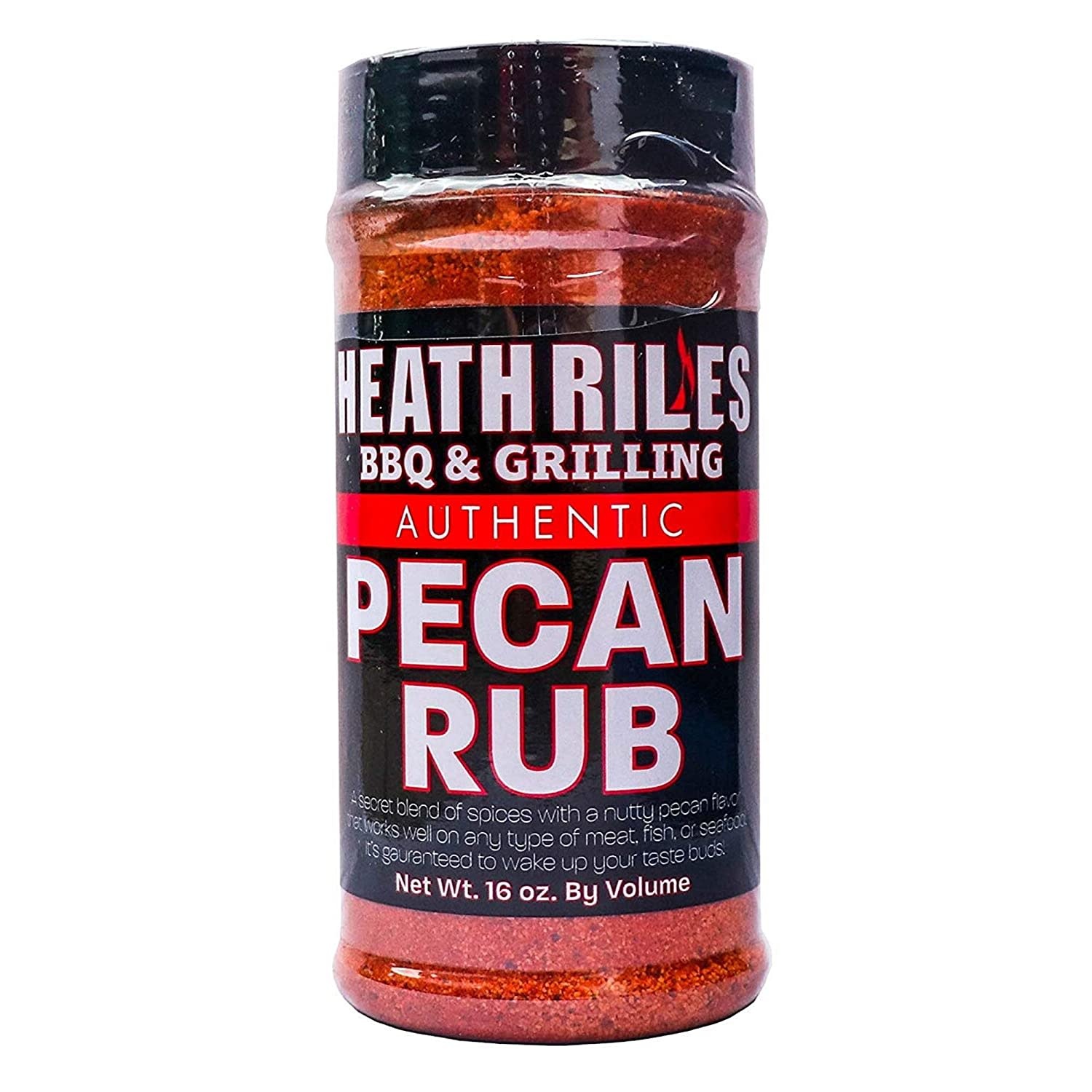 Heath Riles Pecan Rub Shaker, 16 oz