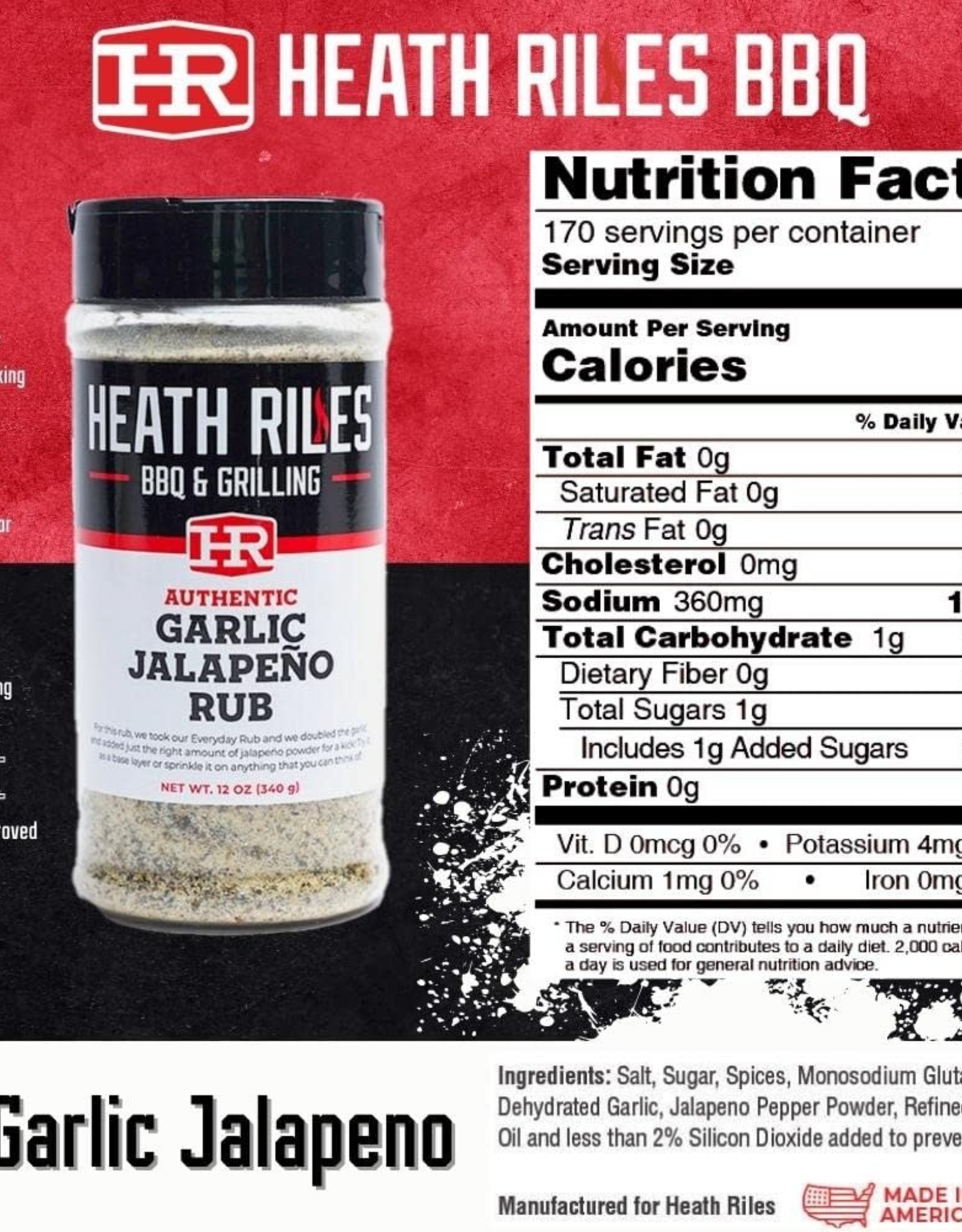 Heath Riles Garlic Jalepeno Rub