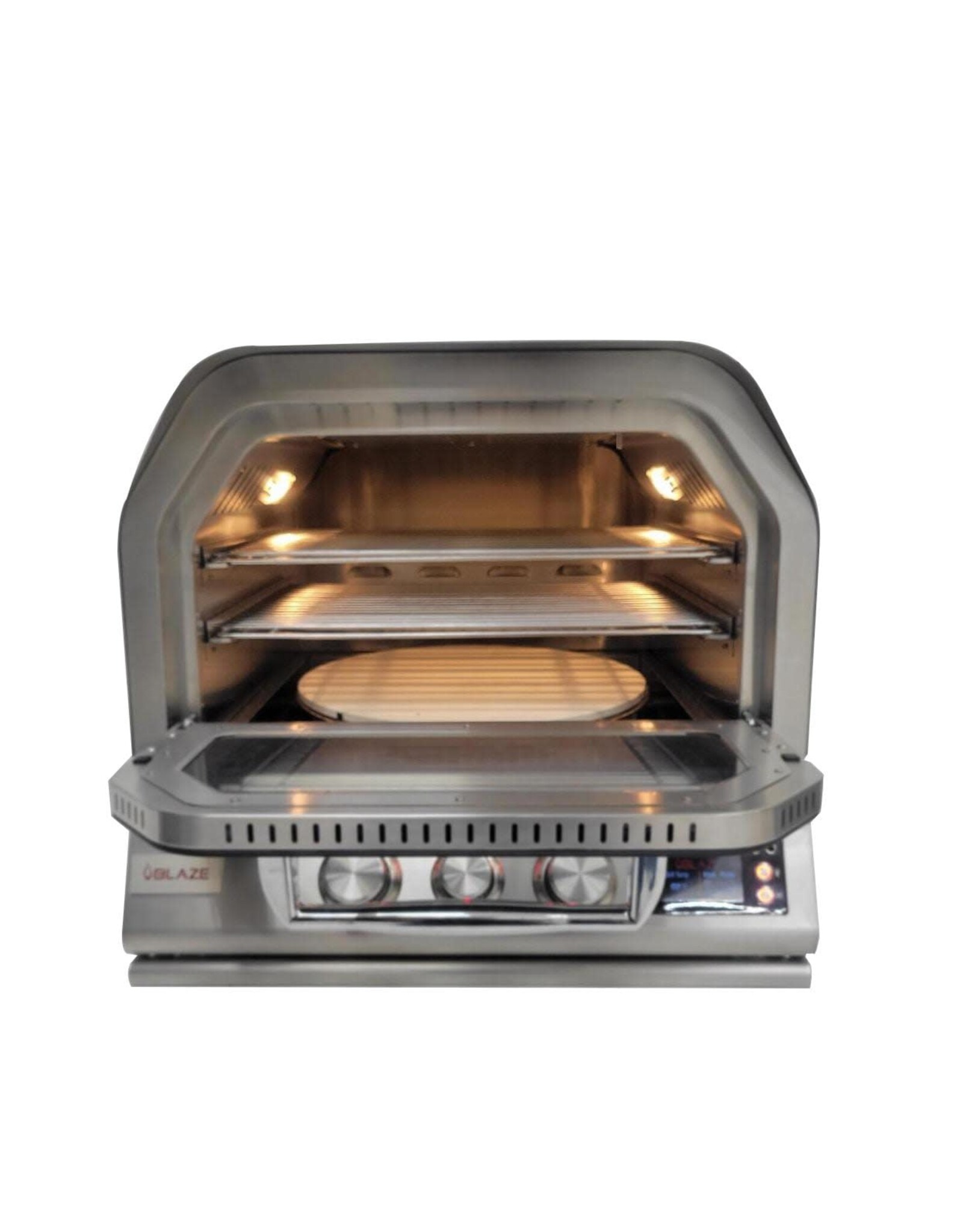Blaze Outdoor Products Blaze 26-Inch Built-In Natural Gas Outdoor Pizza Oven W/ Rotisserie - BLZ-26-PZOVN-NG