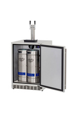 TrueFlame TrueFlame 24" 6.6C Deluxe Outdoor Rated Double Tap Kegerator - TF-RFR-24DK2