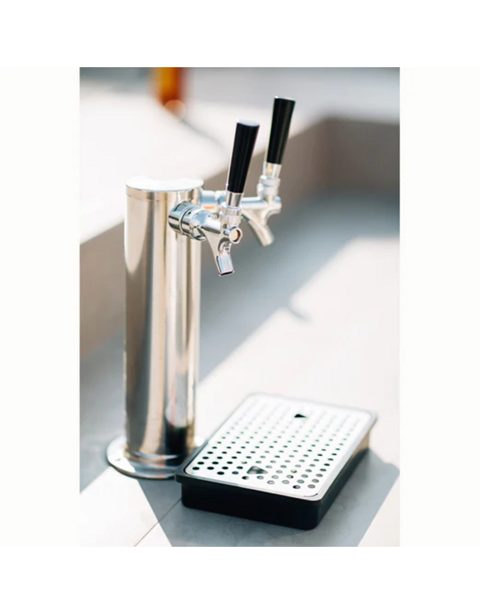 TrueFlame TrueFlame 24" 6.6C Deluxe Outdoor Rated Double Tap Kegerator - TF-RFR-24DK2