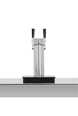 TrueFlame TrueFlame 24" 6.6C Deluxe Outdoor Rated Double Tap Kegerator - TF-RFR-24DK2