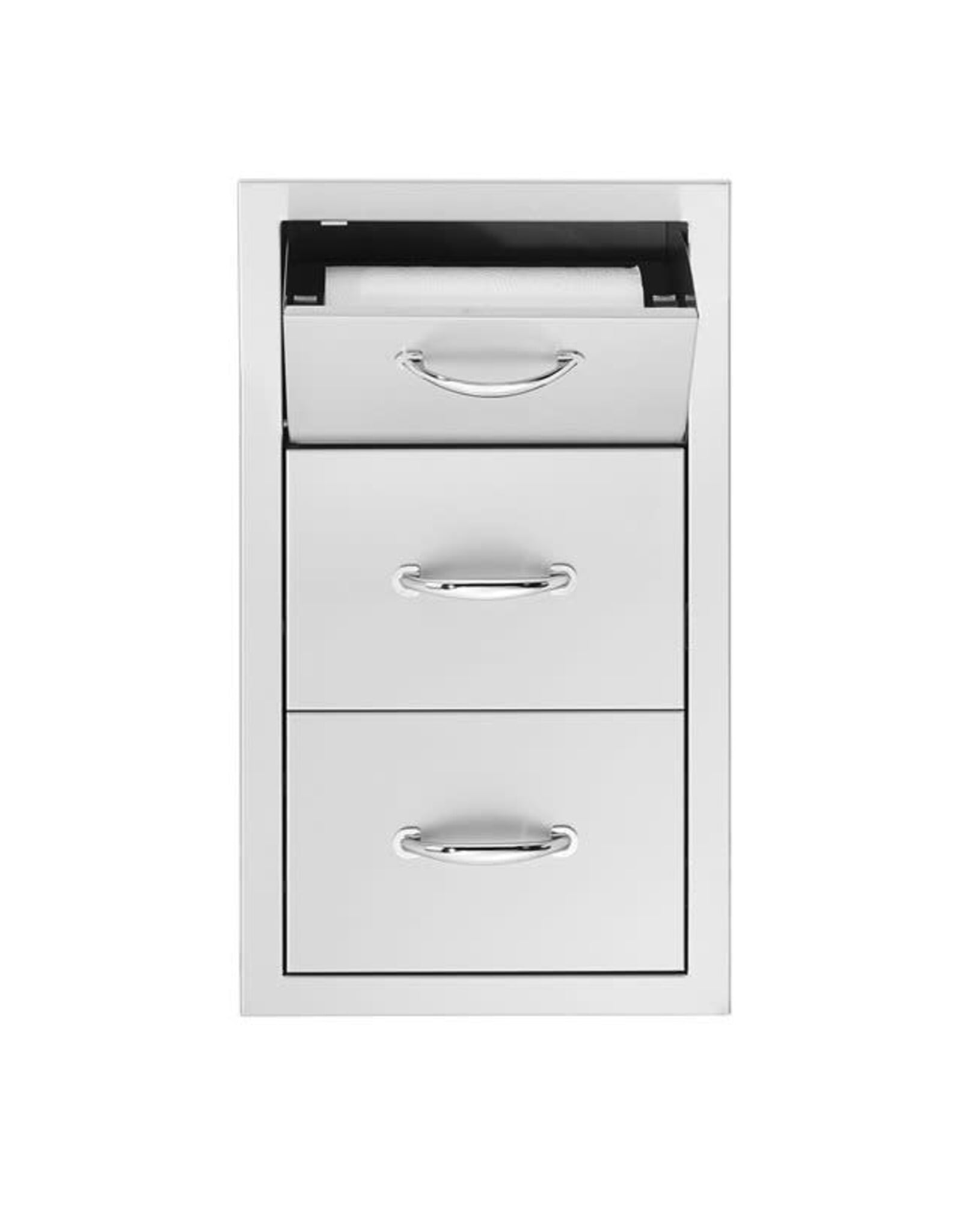 TrueFlame TrueFlame 17" Vertical 2-Drawer & Paper Towel Holder Combo  - TF-TDC-17-A