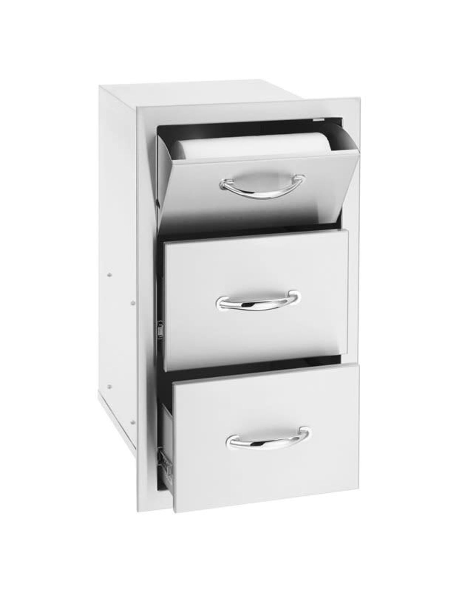 TrueFlame TrueFlame 17" Vertical 2-Drawer & Paper Towel Holder Combo  - TF-TDC-17-A
