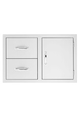 TrueFlame TrueFlame 33" 2-Drawer and Access Door Combo with Hidden Hinge - TF-DC2-33-A