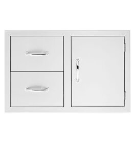 TrueFlame TrueFlame 42" 2-Drawer and Access Door Combo with Hidden Hinge - TF-DC2-42-A