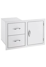 TrueFlame TrueFlame 42" 2-Drawer and Access Door Combo with Hidden Hinge - TF-DC2-42-A