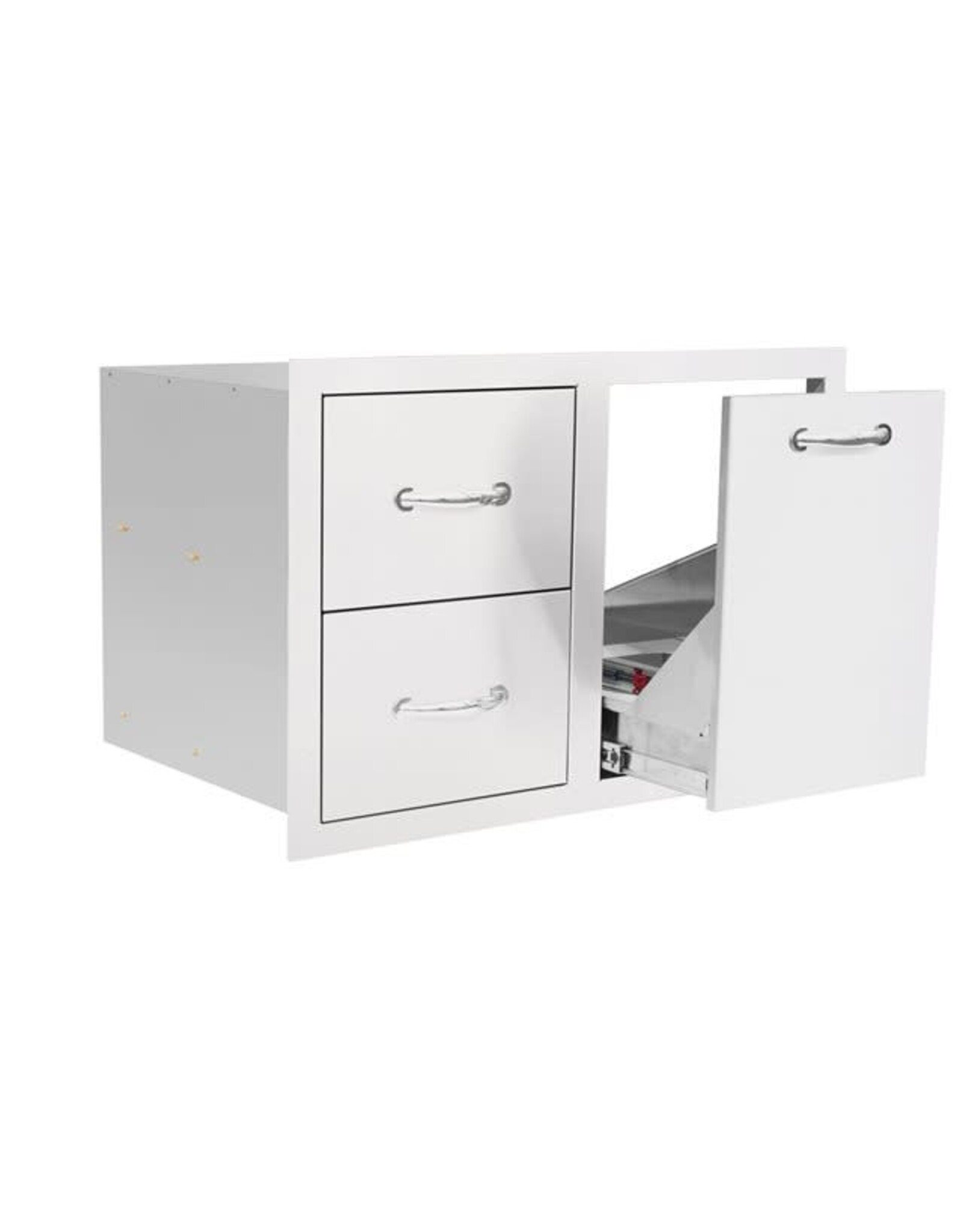 TrueFlame TrueFlame 33" 2-Drawer & Vented Trash or LP Tank Pullout Drawer Combo - TF-DC2-33LP-A