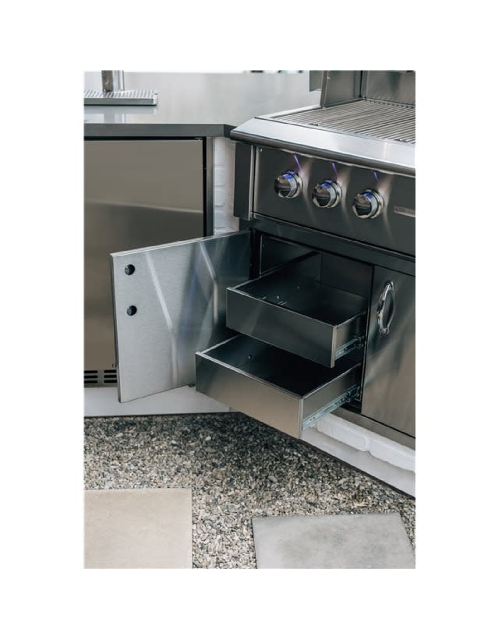 TrueFlame TrueFlame 36" 2-Drawer Dry Storage Pantry & Access Door Combo - TF-DP-36AC-A