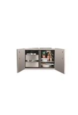 TrueFlame TrueFlame 36" 2-Drawer Dry Storage Pantry & Enclosed Cabinet Combo - TF-DP-36DC-A