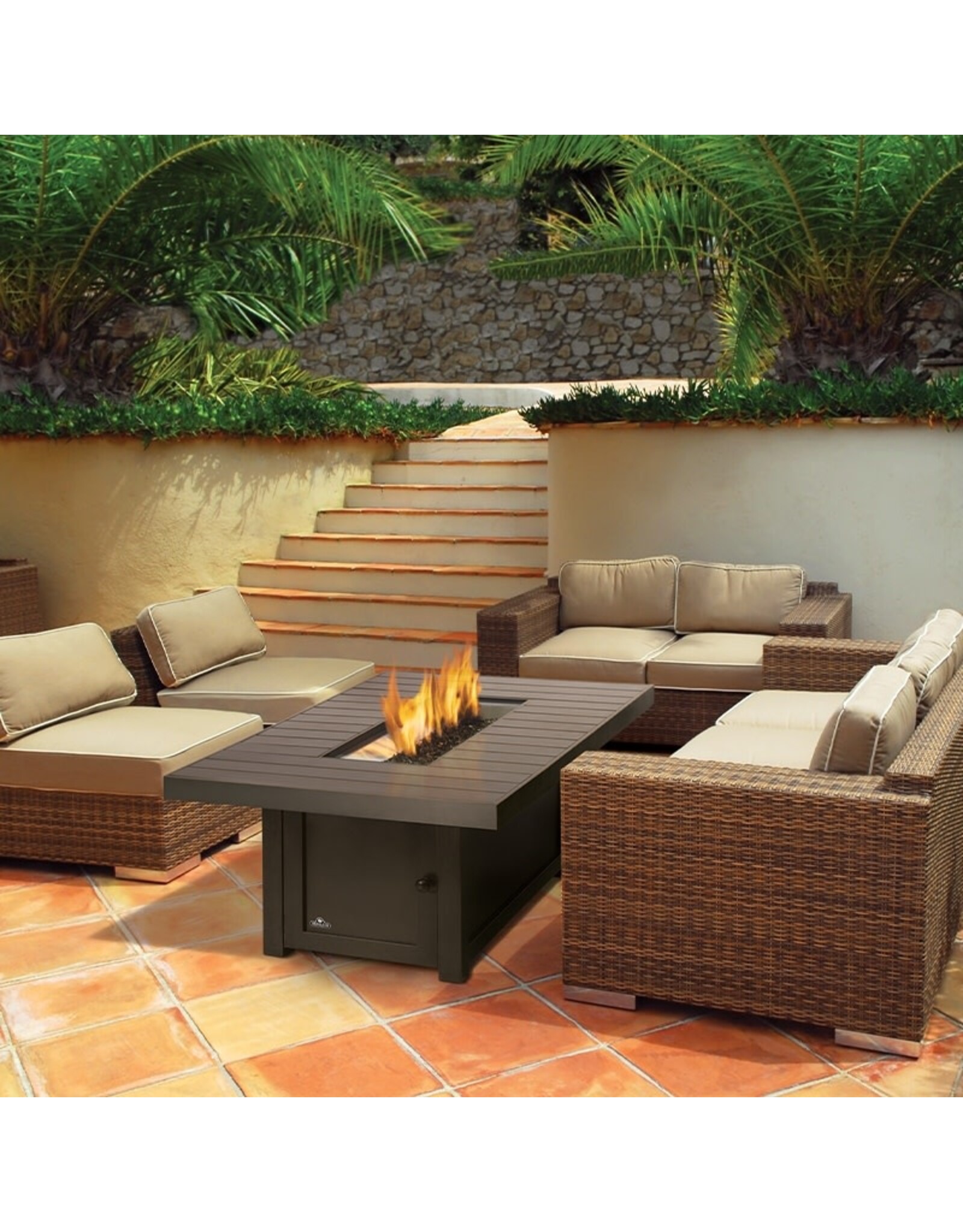 Napoleon Napoleon St. Tropez Patio Flame Rectangle Fire Table - STTR1-BZ