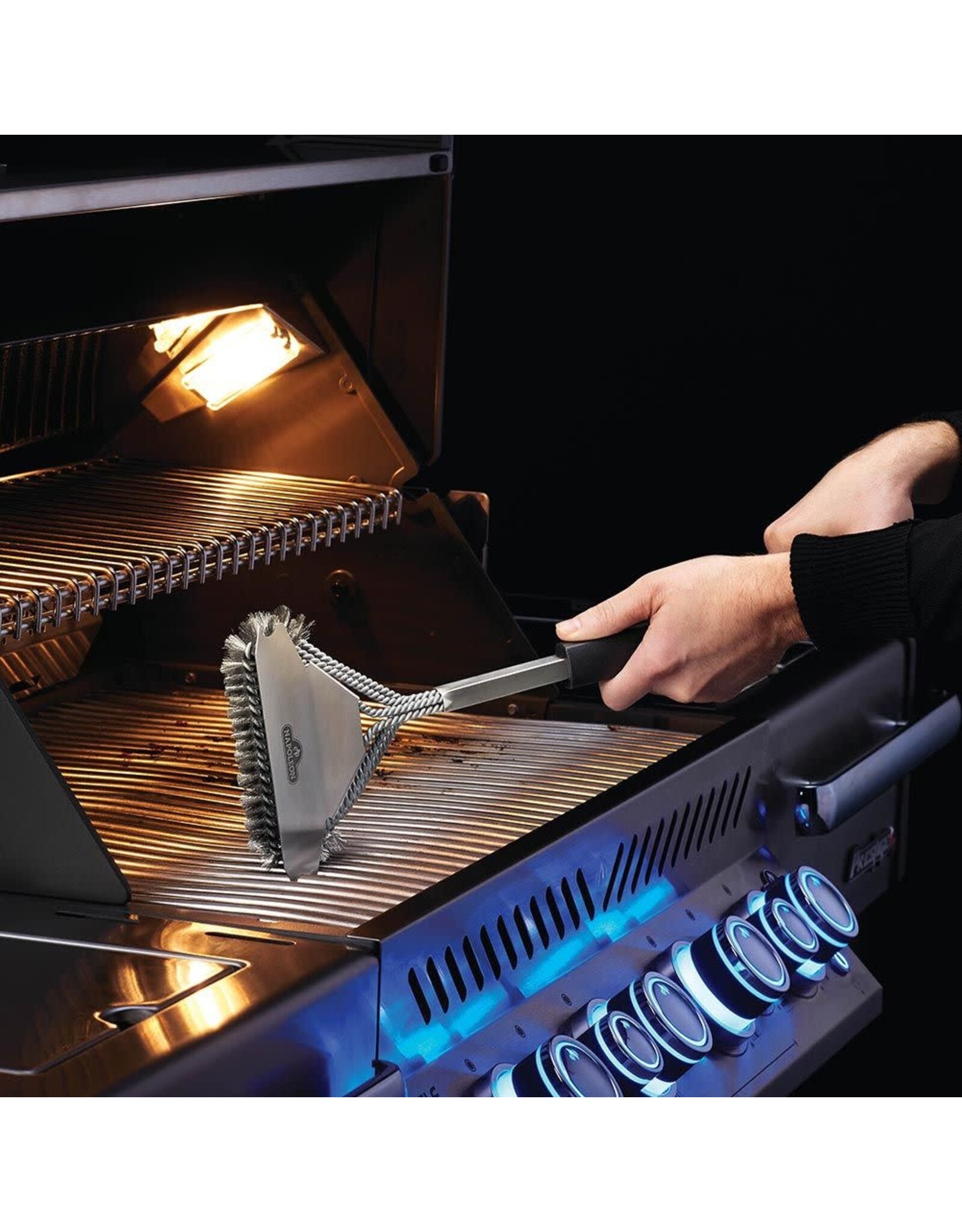 Napoleon Napoleon  Triple-Row Grill Brush with Stainless Steel Bristles - 62057