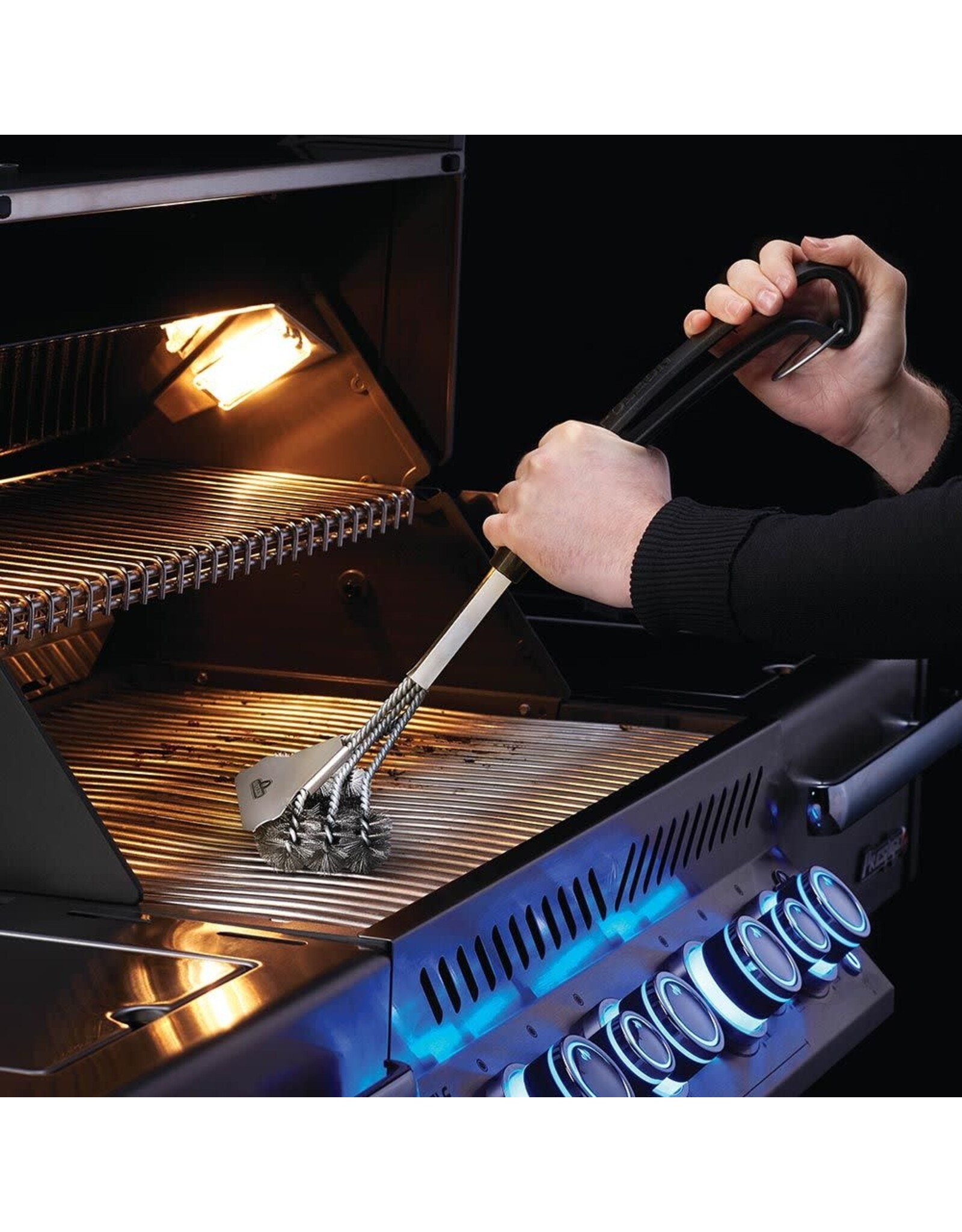 Napoleon Napoleon  Triple-Row Grill Brush with Stainless Steel Bristles - 62057