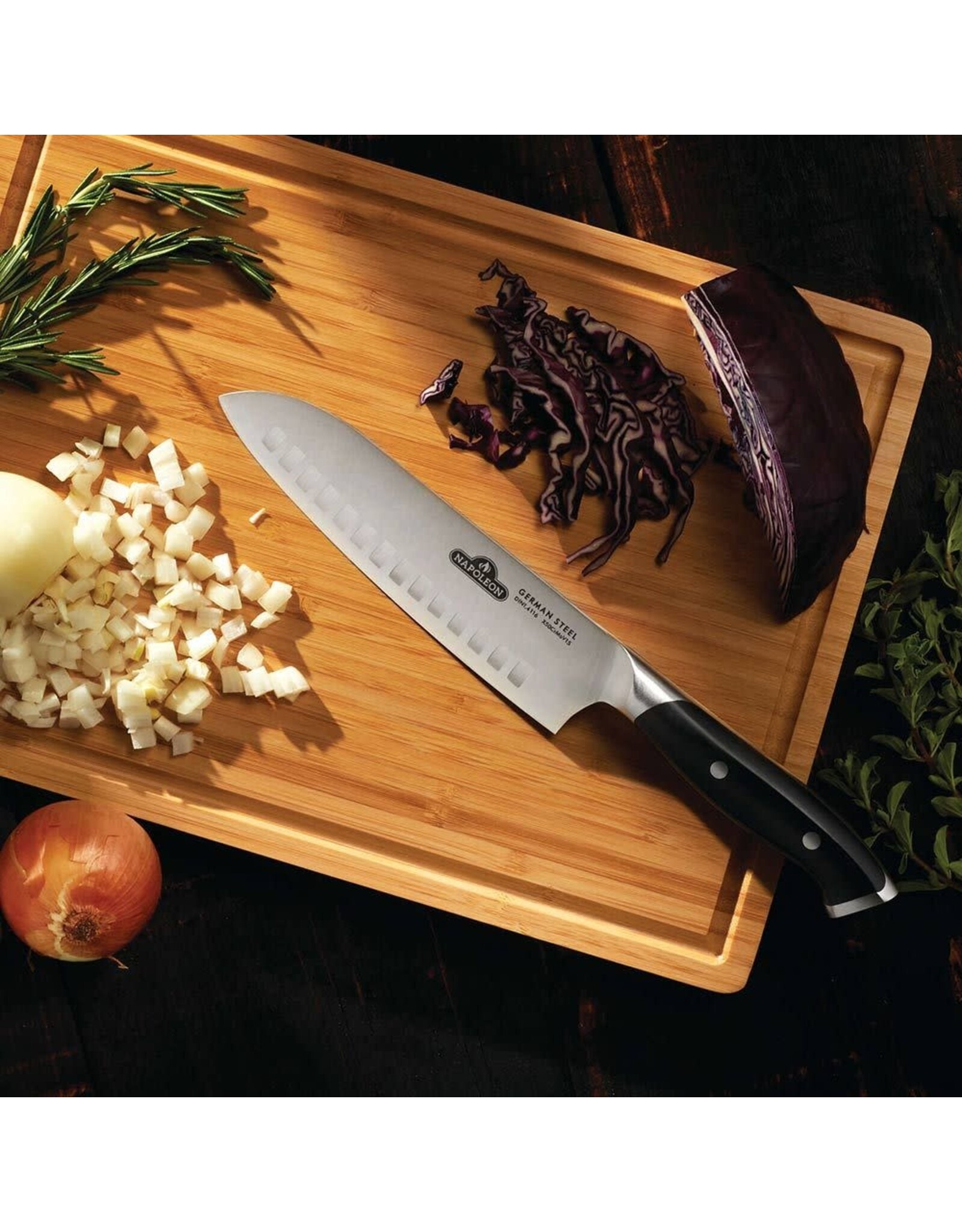 Napoleon Napoleon Santoku Knife with Razor-Sharp German Steel - 55212