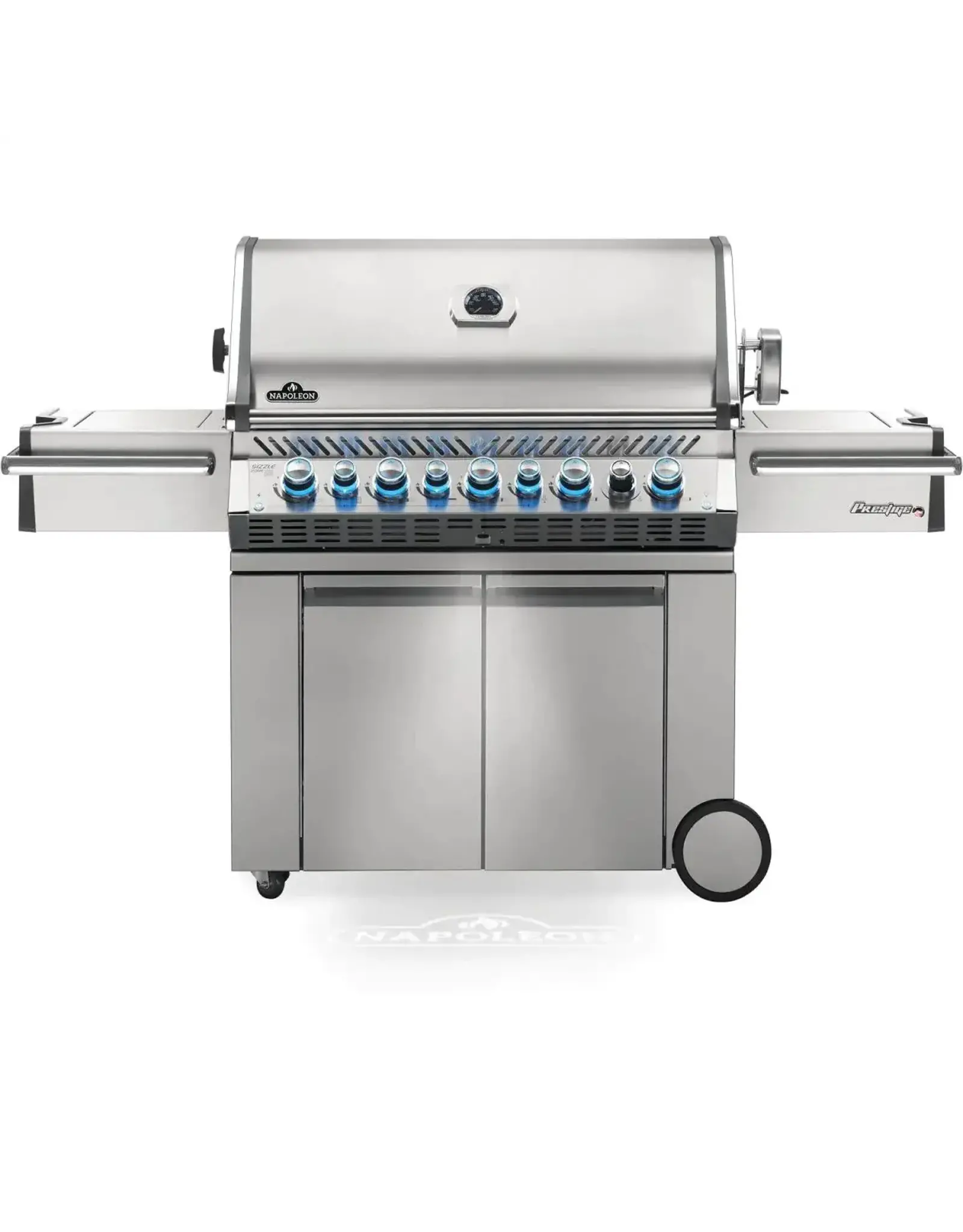 Napoleon Napoleon Prestige PRO 665 Gas Grill with Infrared Rear Burner and Infrared Side Burner and Rotisserie Kit - Propane - PRO665RSIBPSS-3