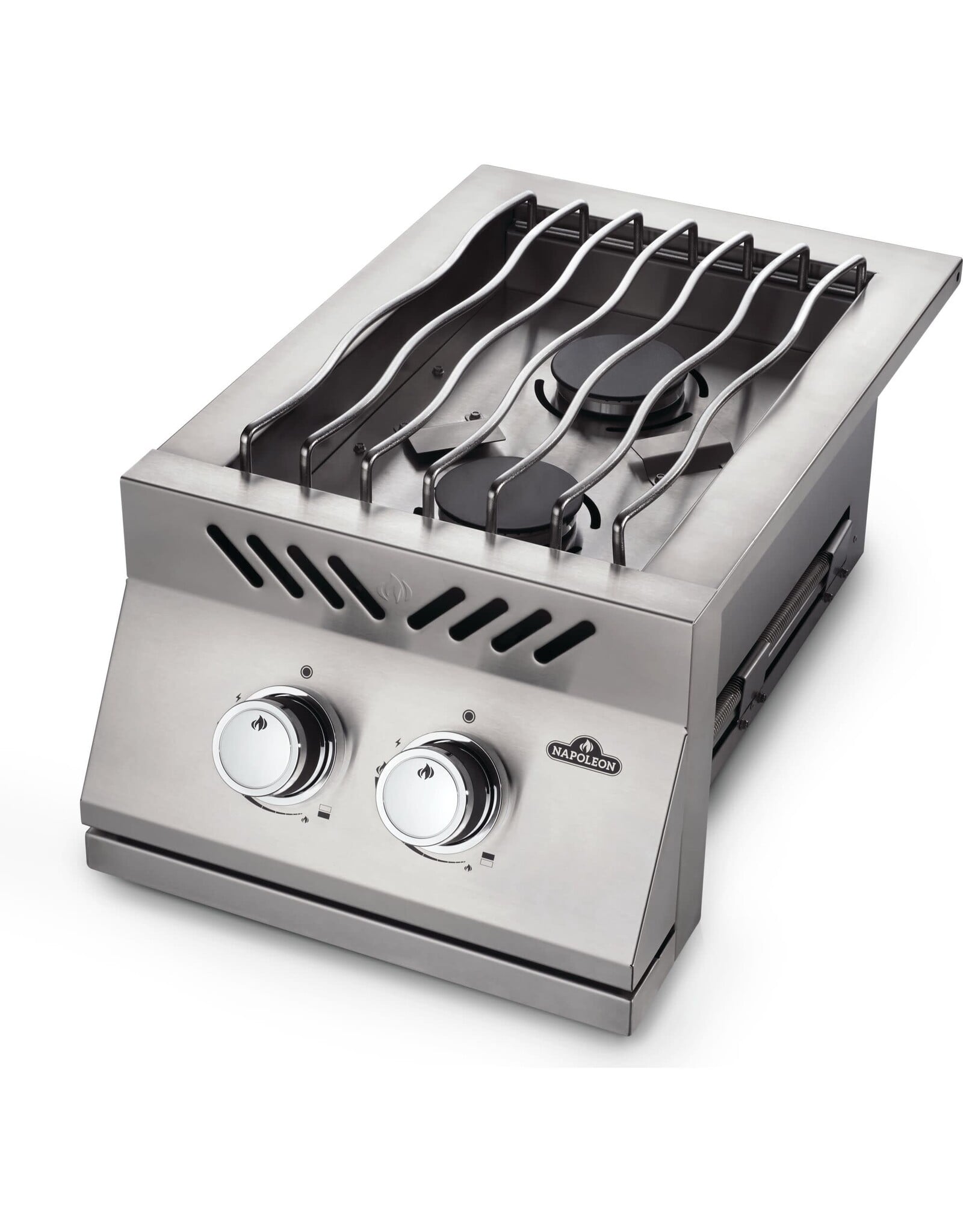 Napoleon Napoleon Built-in 500 Series Inline Dual Range Top Burner, Stainless Steel Cover - BI12RTPSS