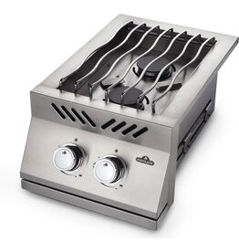 Napoleon Napoleon Built-in 500 Series Inline Dual Range Top Burner, Stainless Steel Cover - BI12RTPSS