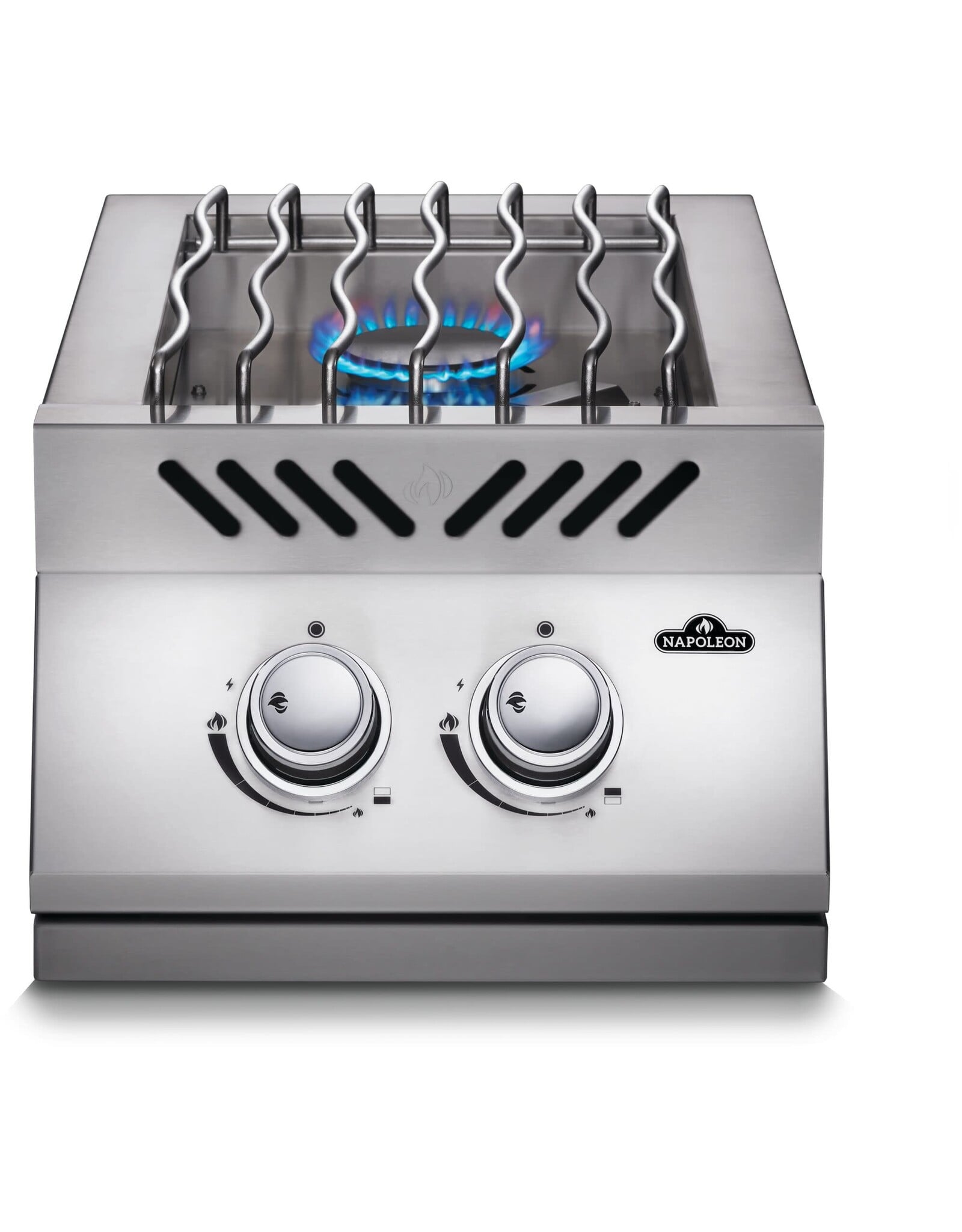 Napoleon Napoleon Built-in 500 Series Inline Dual Range Top Burner, Stainless Steel Cover - BI12RTPSS