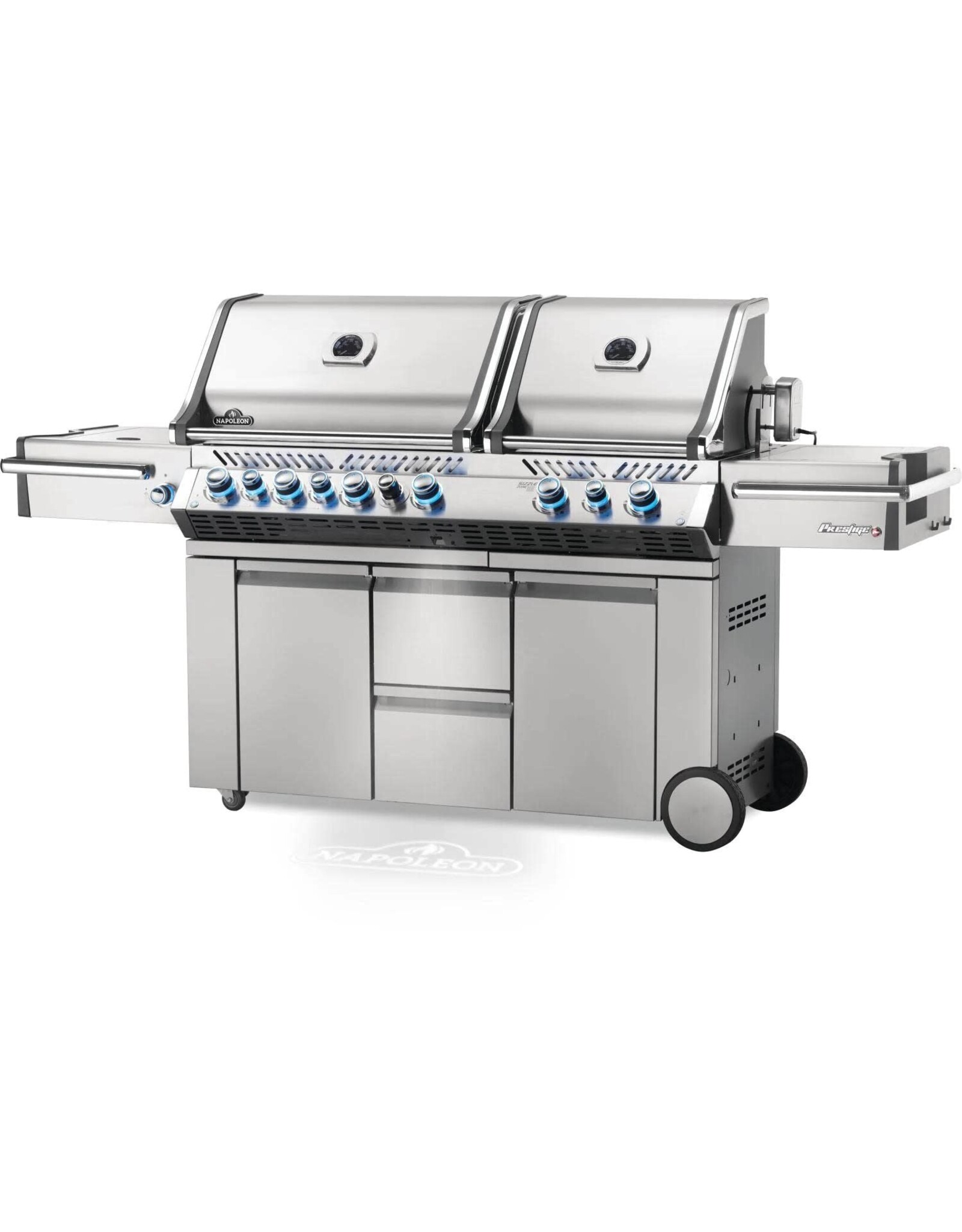 Napoleon Napoleon Prestige PRO 825 Propane Gas Grill with Infrared Rear Burner, Double Infrared Sear Burner & Side Burner and Rotisserie Kit - PRO825RSBIPSS-3