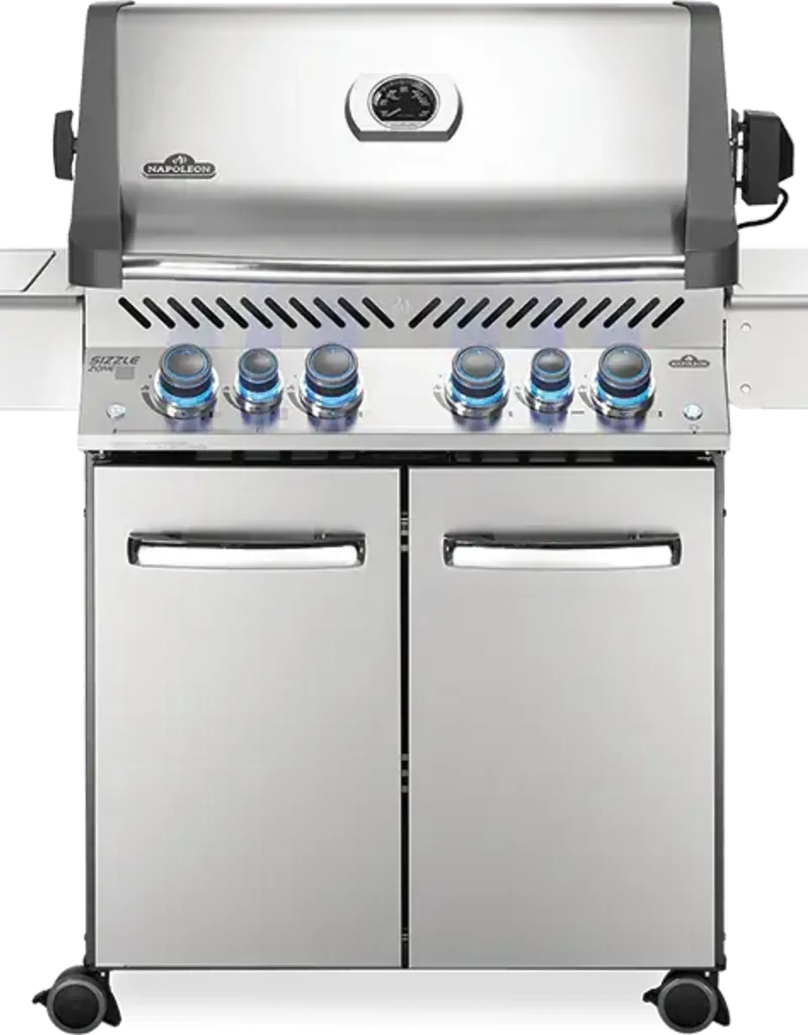 Napoleon Napoleon Prestige 500 Natural Gas Grill with Infrared Rear Burner and Infrared Side Burner and Rotisserie Kit - P500RSIBNSS-3