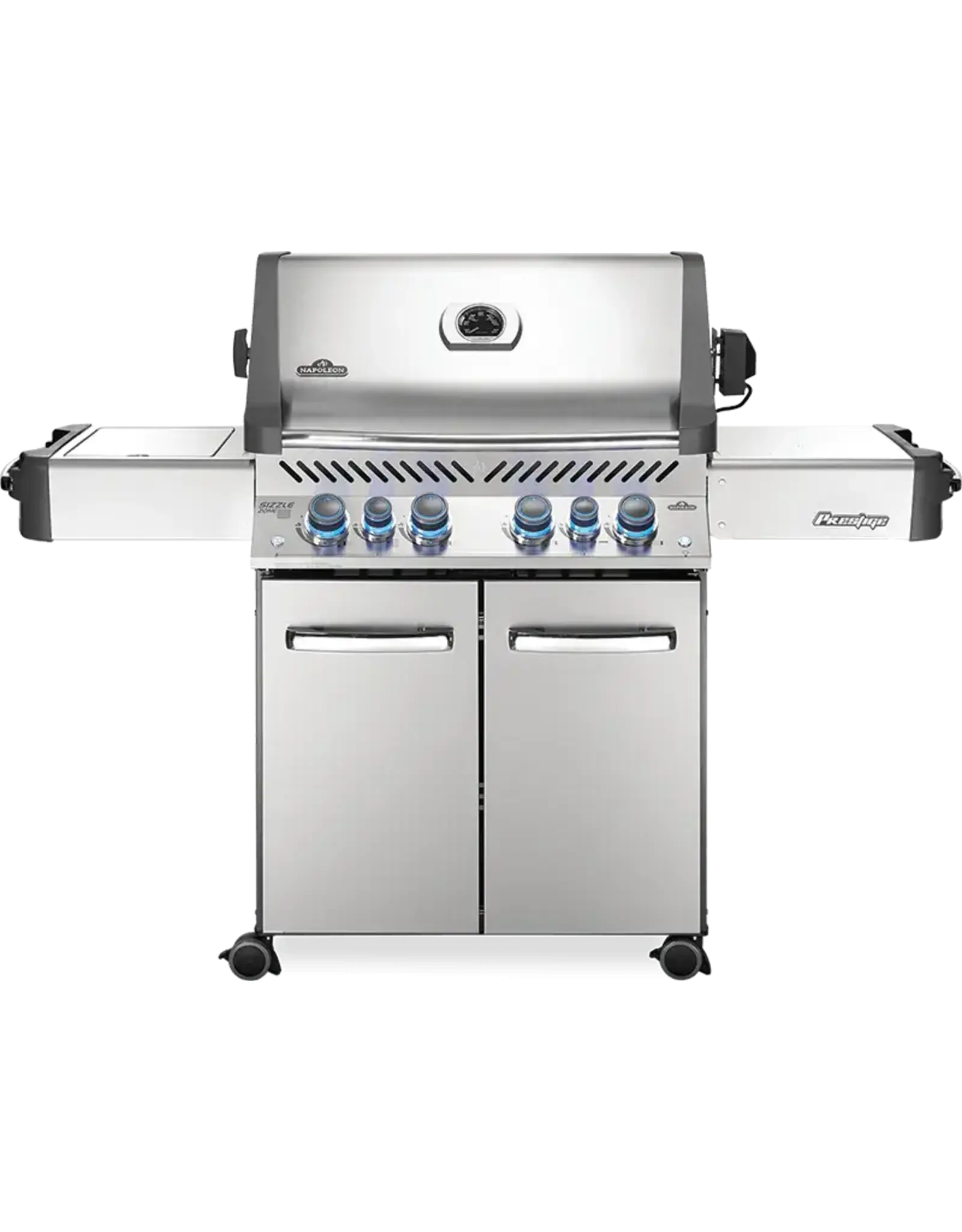 Napoleon Napoleon Prestige 500 Natural Gas Grill with Infrared Rear Burner and Infrared Side Burner and Rotisserie Kit - P500RSIBNSS-3