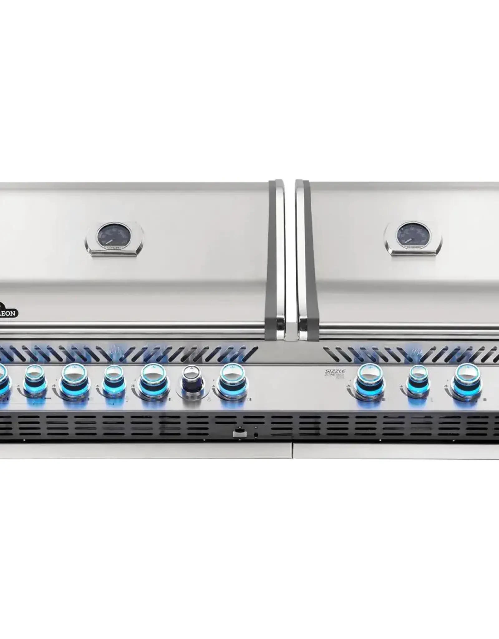 Napoleon Napoleon Prestige PRO 825 Built-In Natural Gas Grill with Infrared Rear Burner and Infrared Sear Burners and Rotisserie Kit - BIPRO825RBINSS-3