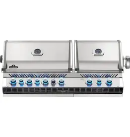 Napoleon Napoleon Prestige PRO 825 Built-In Natural Gas Grill with Infrared Rear Burner and Infrared Sear Burners and Rotisserie Kit - BIPRO825RBINSS-3