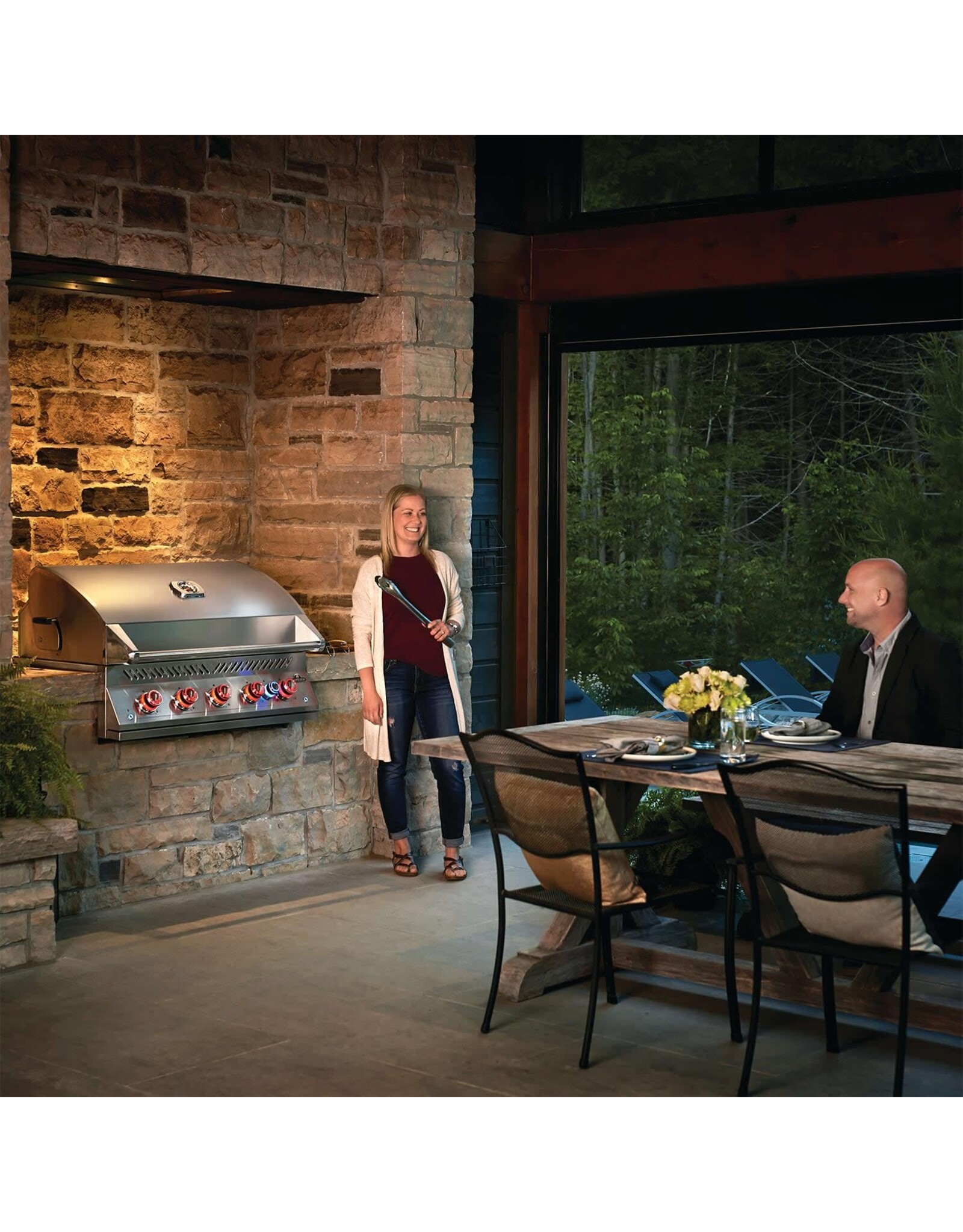 Napoleon Napoleon Built-In 700 Series 38" with Infrared Rear Burner Natural Gas, Stainless Steel - BIG38RBNSS-1