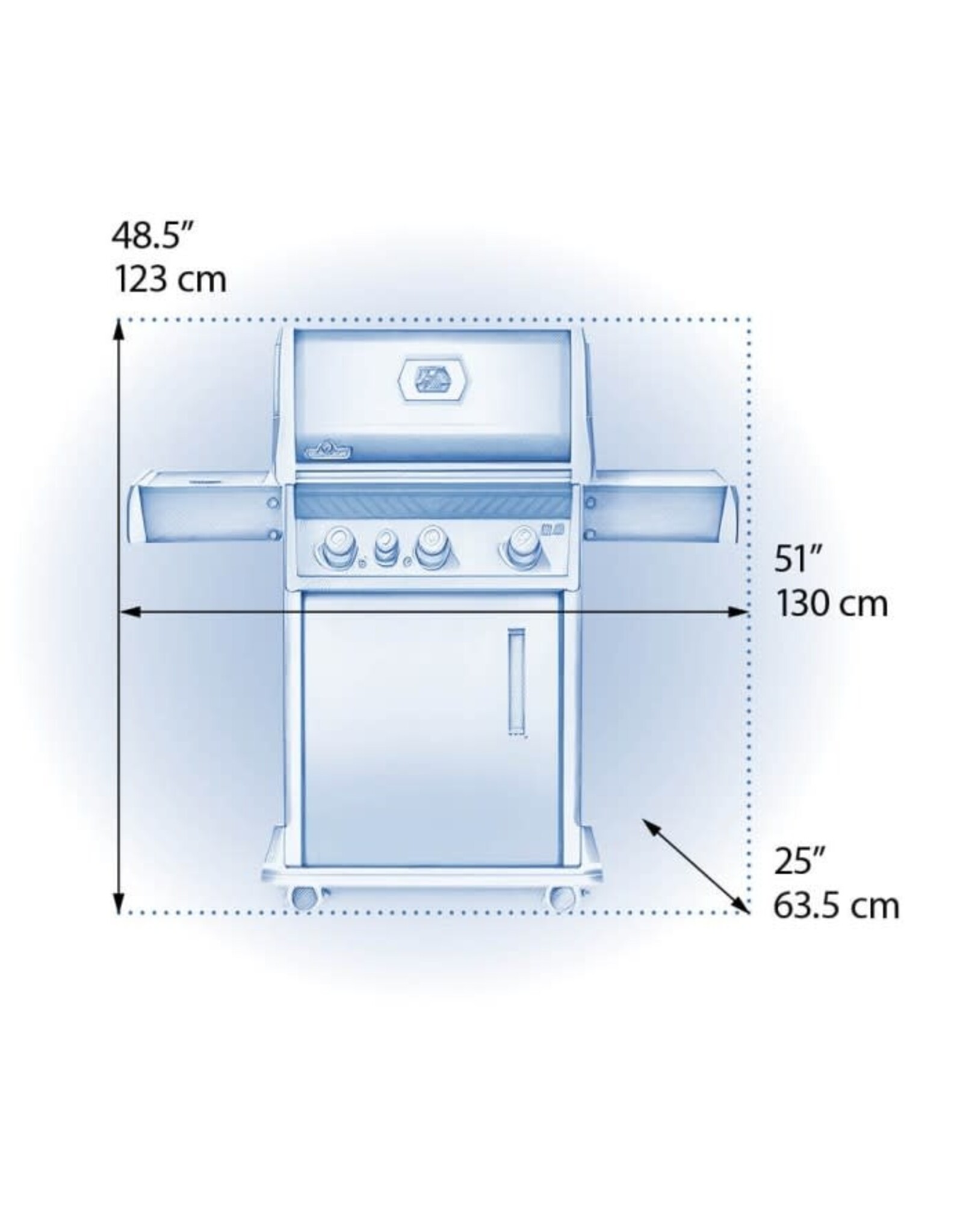 Napoleon Napoleon Rogue XT 425 SIB Natural Gas Grill with Infrared Side Burner - Black - RXT425SIBNK-1