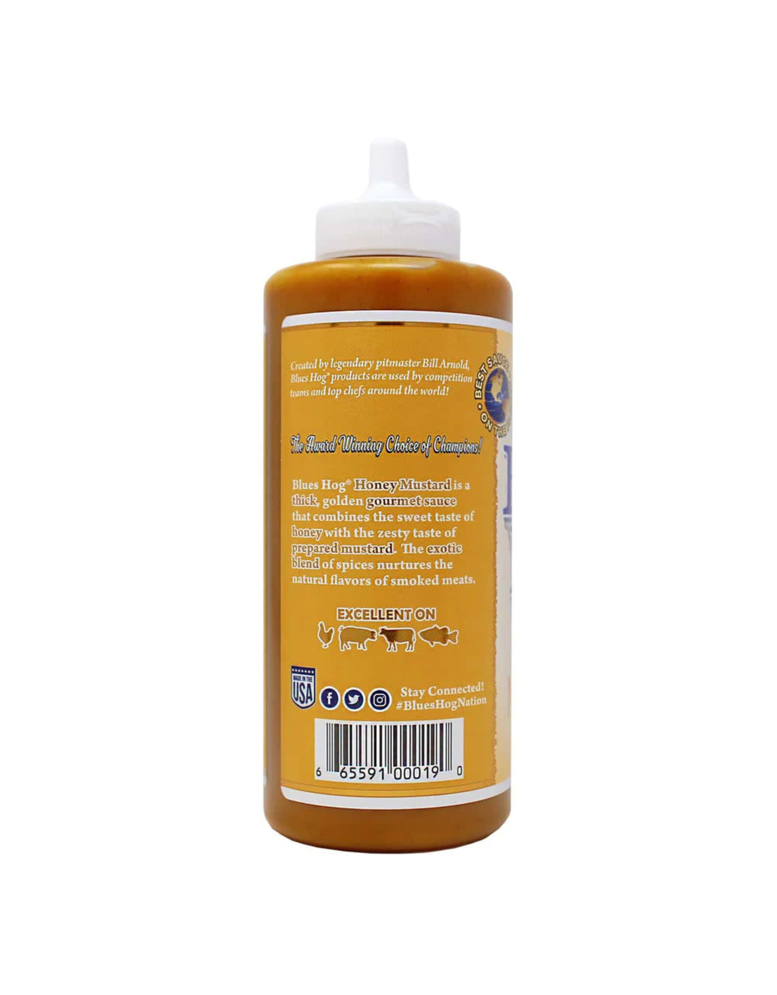 Blues Hog Blues Hog Honey Mustard BBQ Sauce Squeeze Bottle 21 oz. - 70310