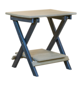 Kanyon Living Kanyon Living Deluxe Folding End Table w/Shelf - K720