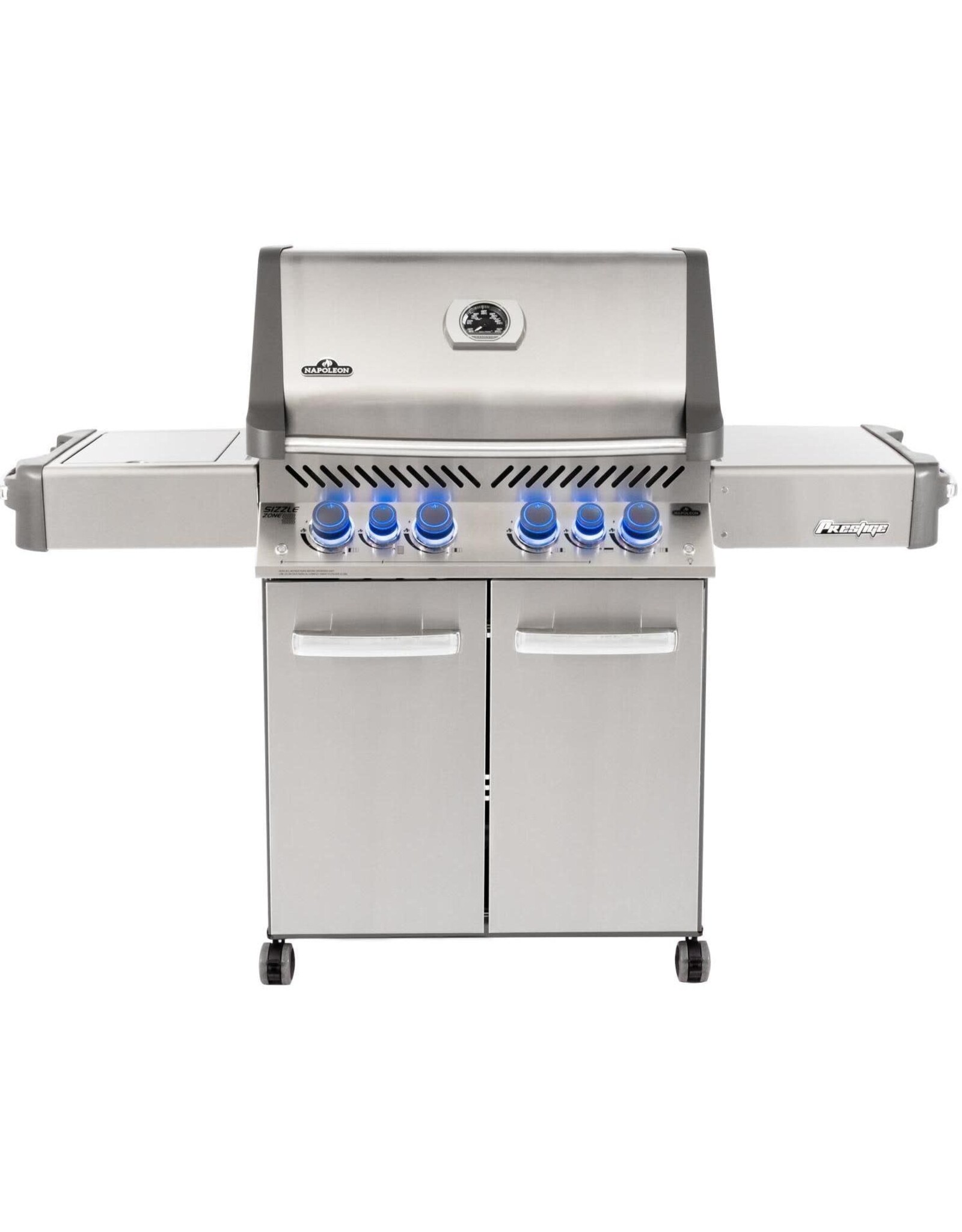 Napoleon Napoleon Prestige 500 RSIB Propane Gas Grill with Infrared Side and Rear Burners - P500RSIBPSS-3