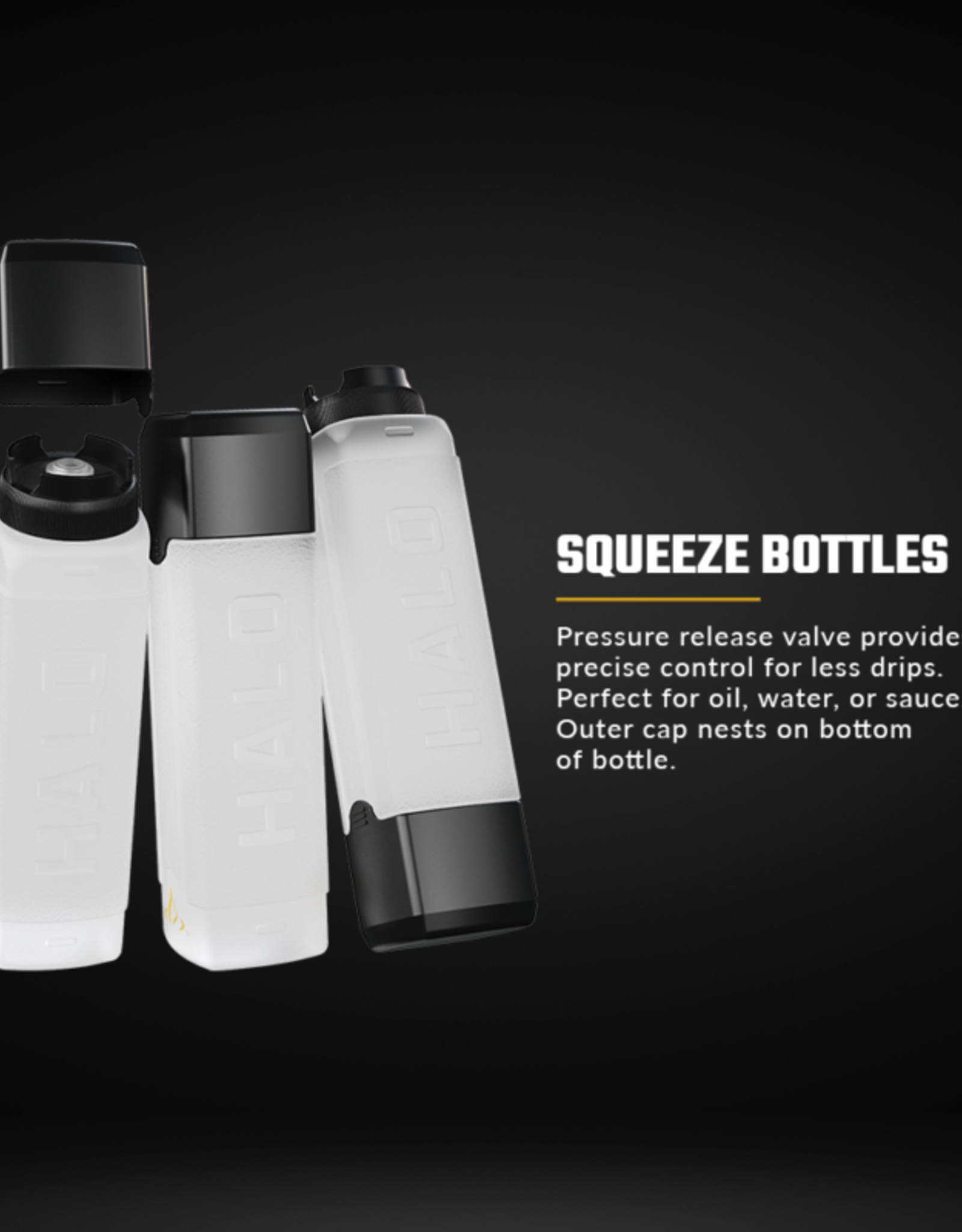 Halo Products Group Halo Elite Squeeze Bottle Accessories - HZ-3027