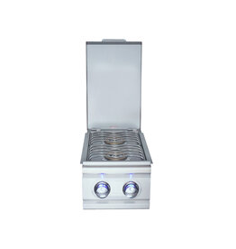 Renaissance Cooking Systems Renaissance Cutlass Pro Double Side Burner W/ Blue LEDs - RDB1EL