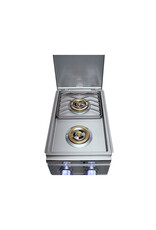 Renaissance Cooking Systems Renaissance Cutlass Pro Double Side Burner W/ Blue LEDs - RDB1EL