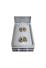 Renaissance Cooking Systems Renaissance Cutlass Pro Double Side Burner W/ Blue LEDs - RDB1EL