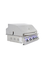Renaissance Cooking Systems Renaissance 32" Premier Grill W/ Rear Burner & Blue LEDs - RJC32AL