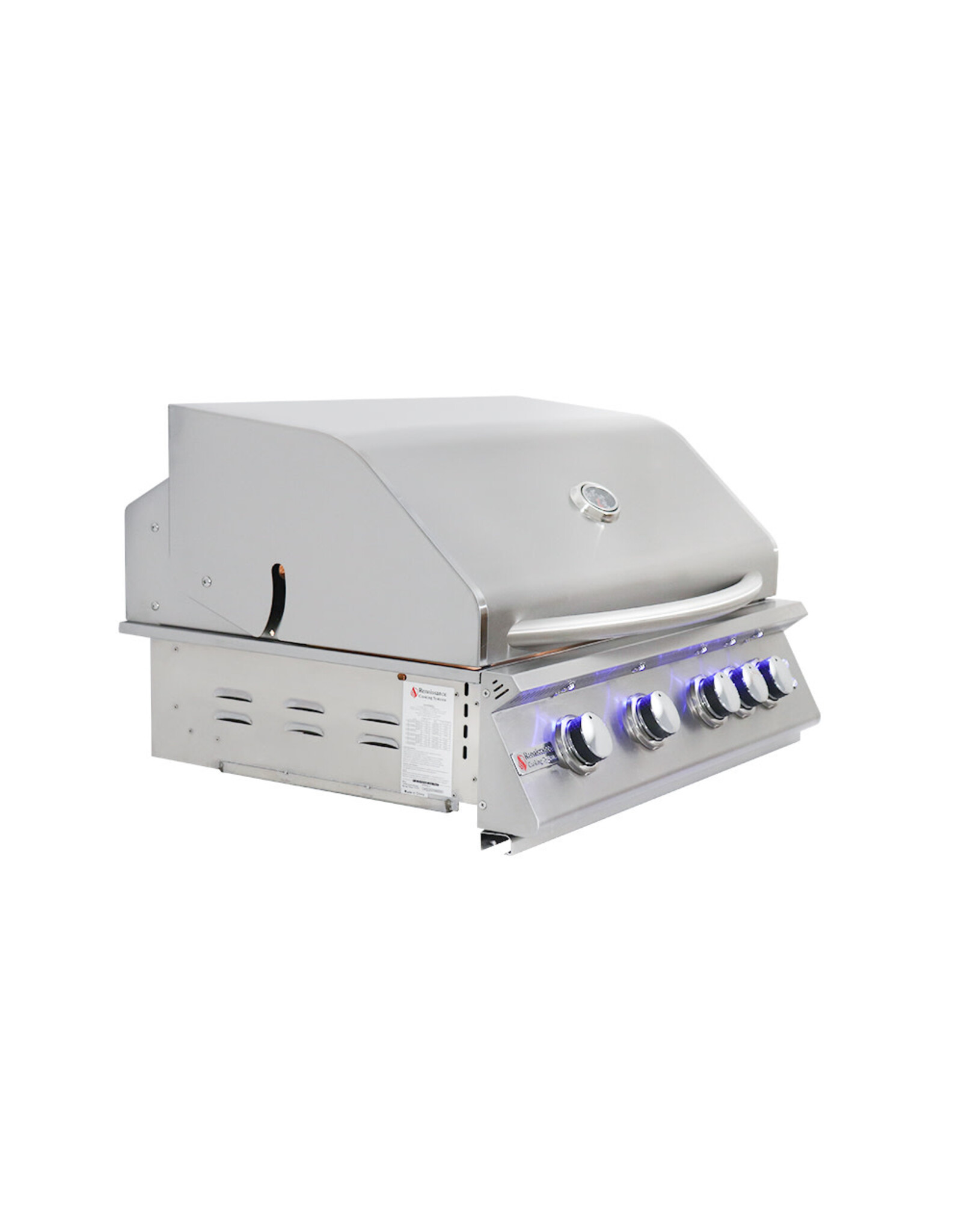 Renaissance Cooking Systems Renaissance 32" Premier Grill W/ Rear Burner & Blue LEDs - RJC32AL