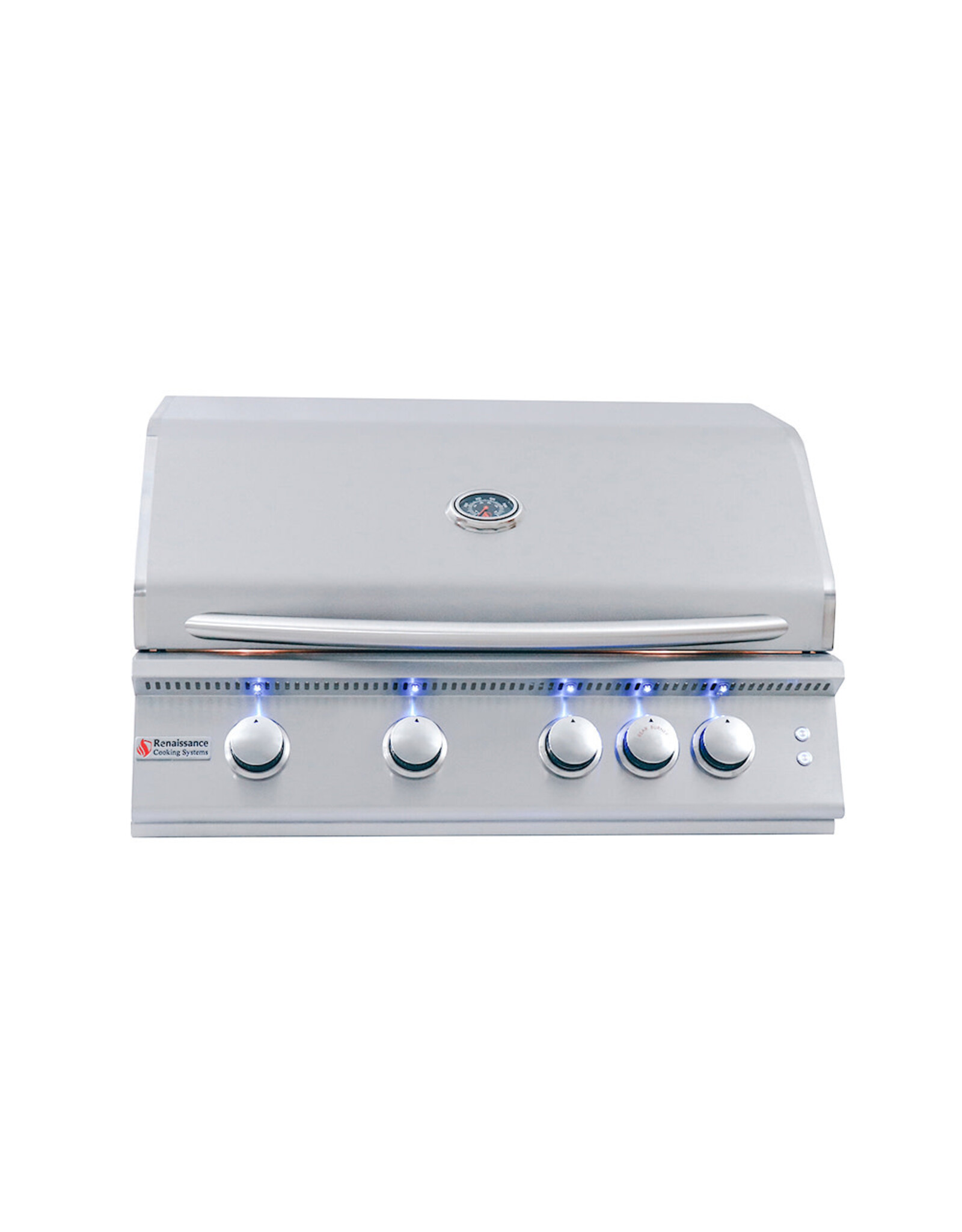 Renaissance Cooking Systems Renaissance 32" Premier Grill W/ Rear Burner & Blue LEDs - RJC32AL