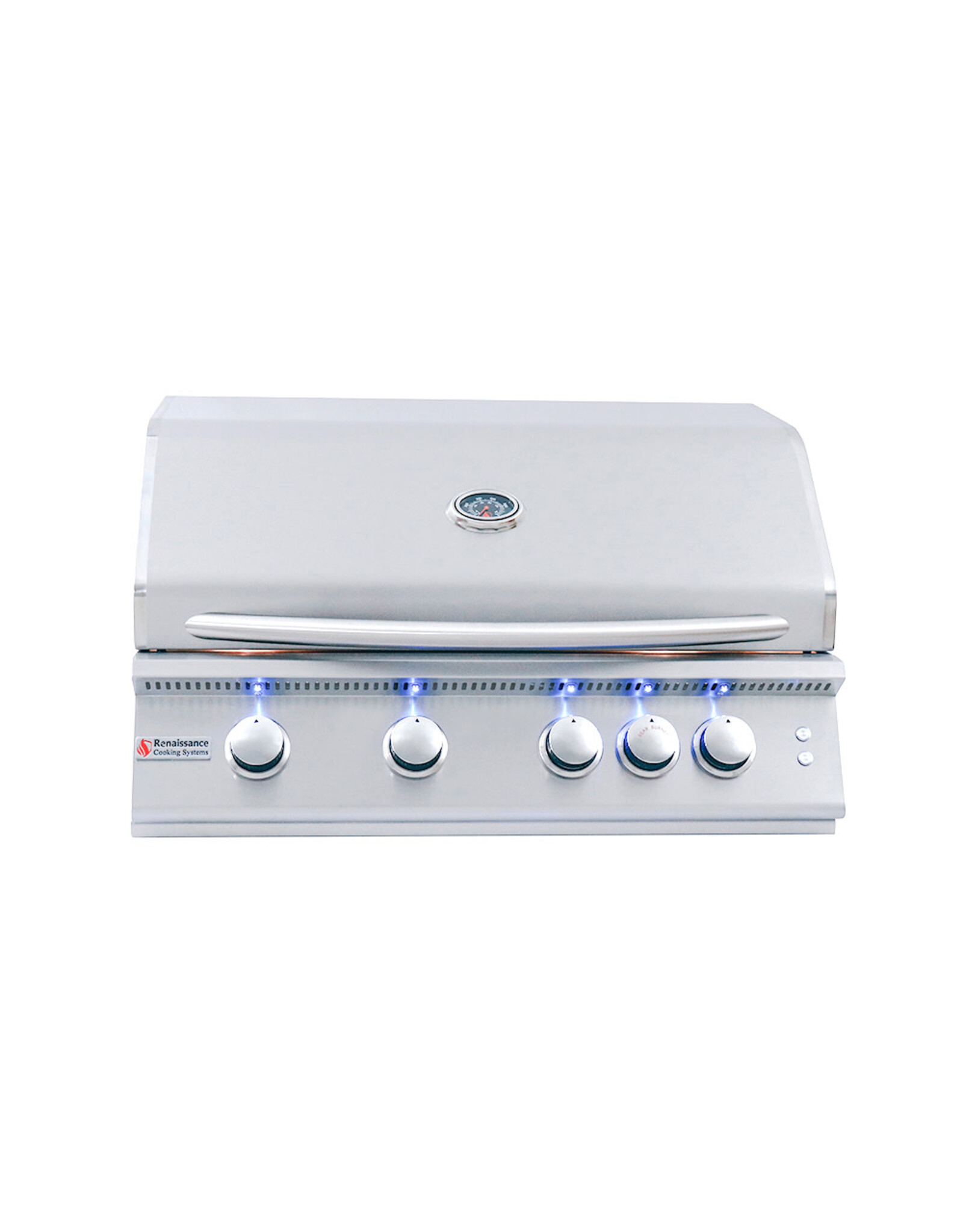 Renaissance Cooking Systems Renaissance 32" Premier Grill W/ Rear Burner & Blue LEDs - RJC32AL