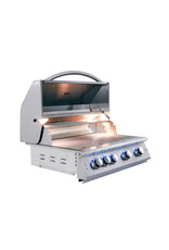 Renaissance Cooking Systems Renaissance 32" Premier Grill W/ Rear Burner & Blue LEDs - RJC32AL
