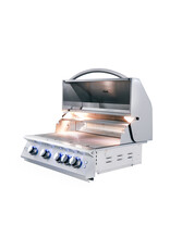 Renaissance Cooking Systems Renaissance 32" Premier Grill W/ Rear Burner & Blue LEDs - RJC32AL