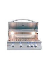 Renaissance Cooking Systems Renaissance 32" Premier Grill W/ Rear Burner & Blue LEDs - RJC32AL