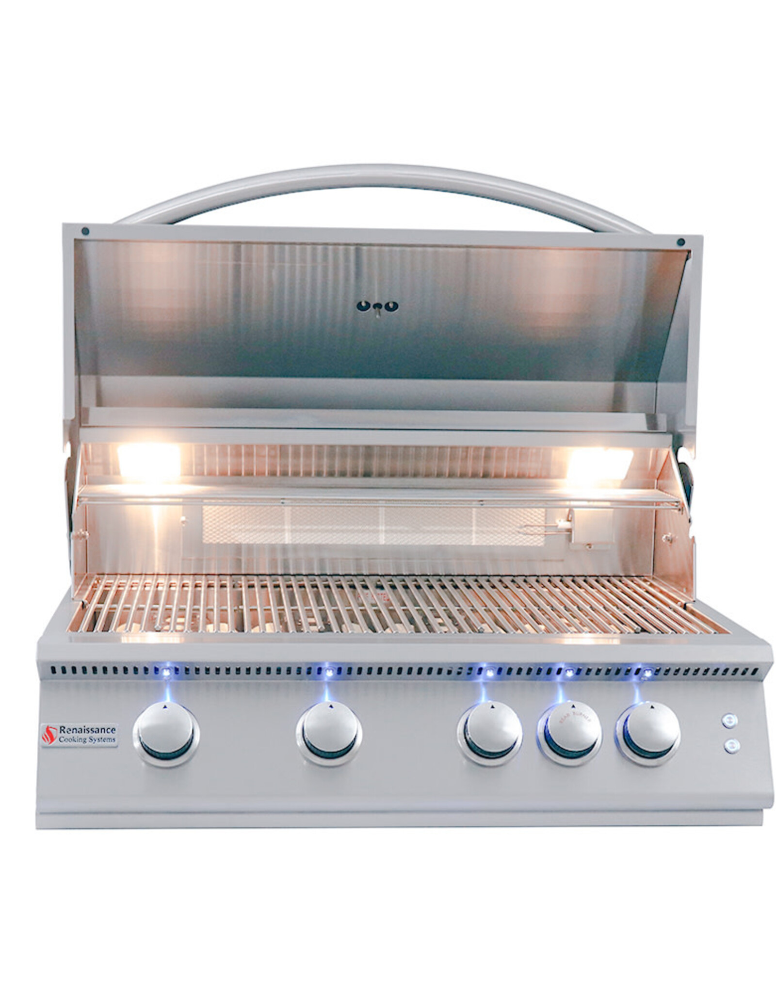 Renaissance Cooking Systems Renaissance Cooking Systems 32" Premier Drop-In Grill W / Rear Burner & LED Lights - Natural Gas - RJC32AL
