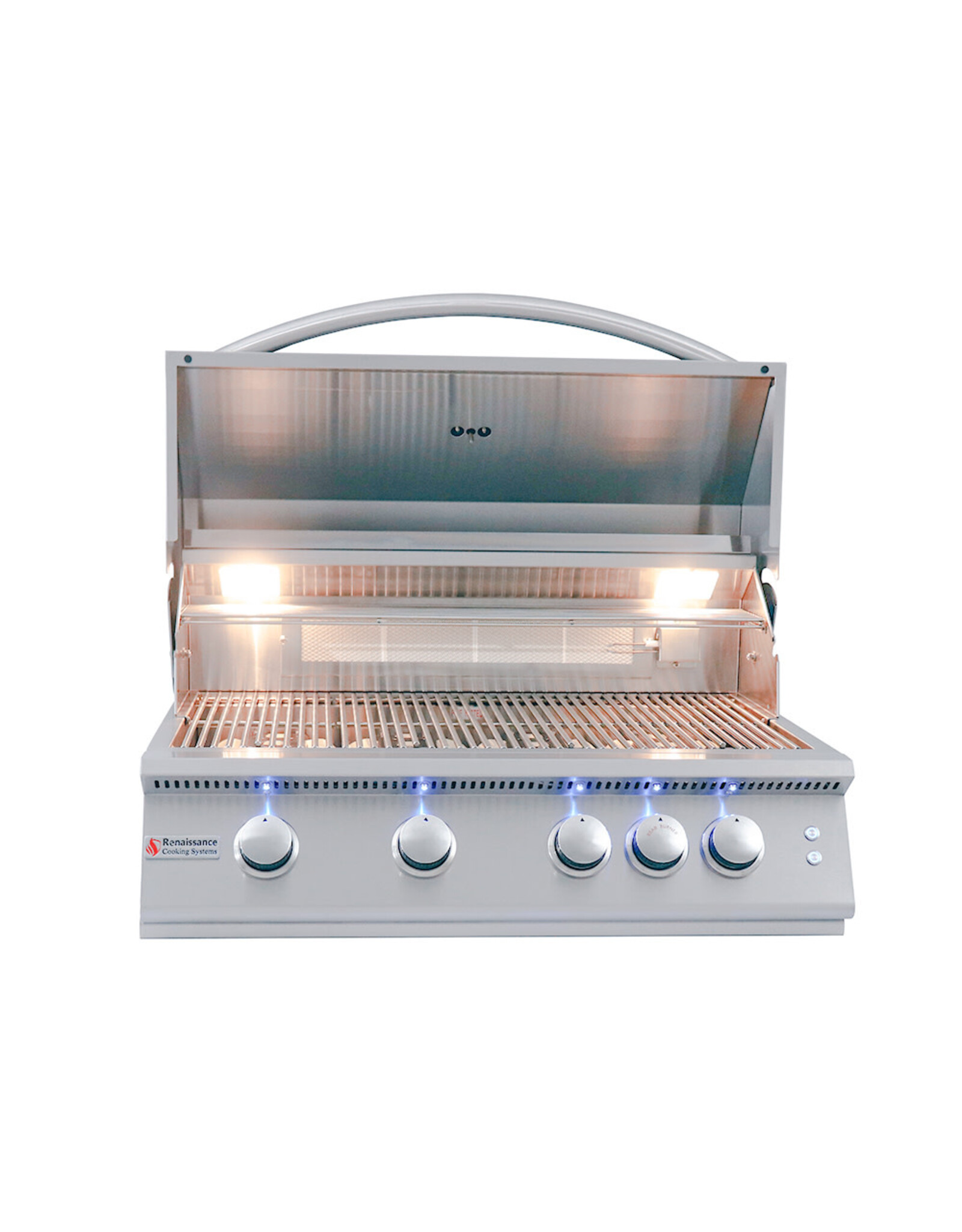 Renaissance Cooking Systems Renaissance 32" Premier Grill W/ Rear Burner & Blue LEDs - RJC32AL